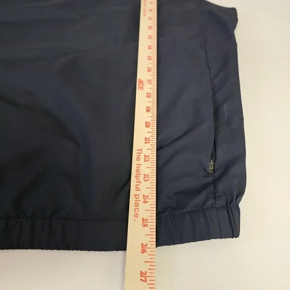 Nike Golf Windbreaker Vest Mens Large Navy Pullover Zip Pockets Elastic Bottom - Picture 8 of 8